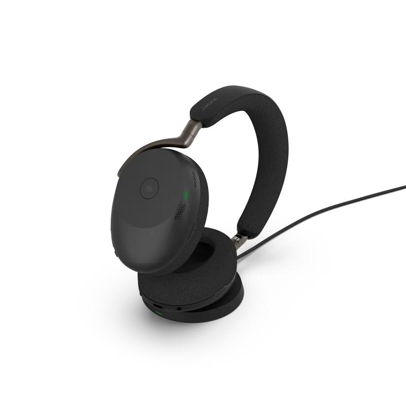 Jabra Evolve3 85 MS wireless over-ear USB-C stand Link 390c Teams 120h