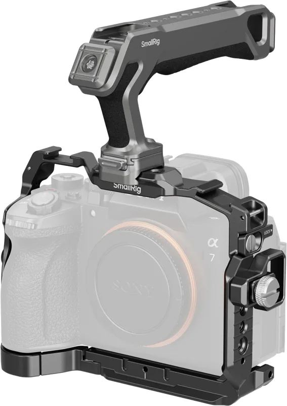 SmallRig HawkLock Cage Kit 6027 Sony A7 V, A7R V, A7 IV, maner si NATO