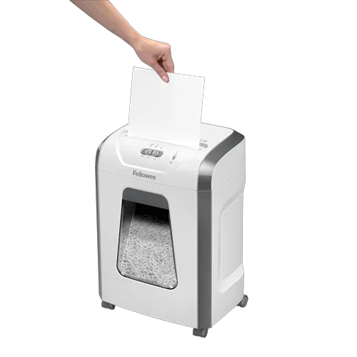 Fellowes Distrugator documente 15C alb, 15 coli, particule 4x40 mm, P-4, cos 19L 