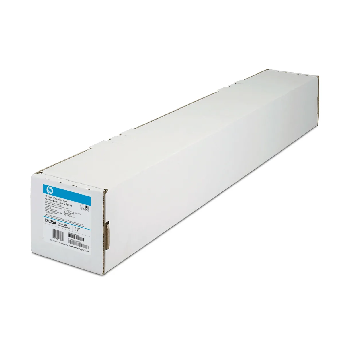 HP Hartie plotter A1+ 610mm x 45.7m 90g/mp Bright White angle