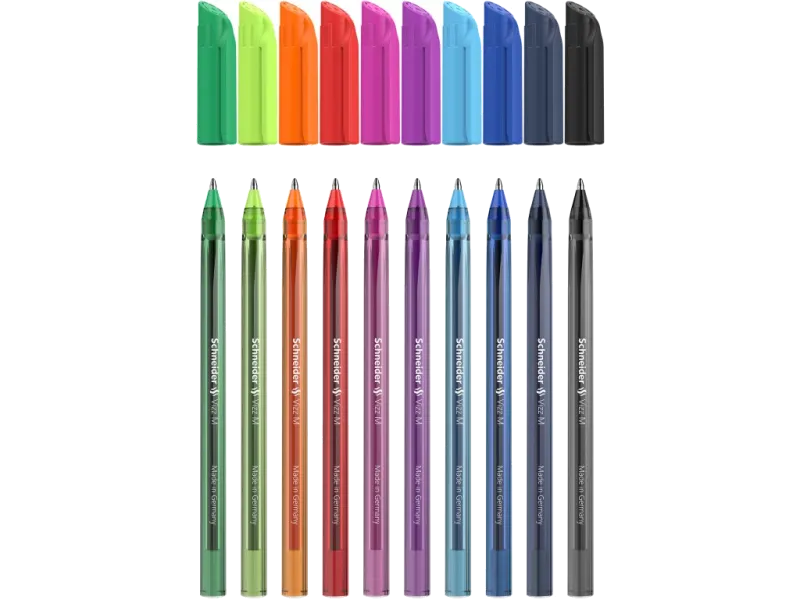 Schneider Set 10 pixuri cu gel 0.4 mm in culori diverse Vizz M 