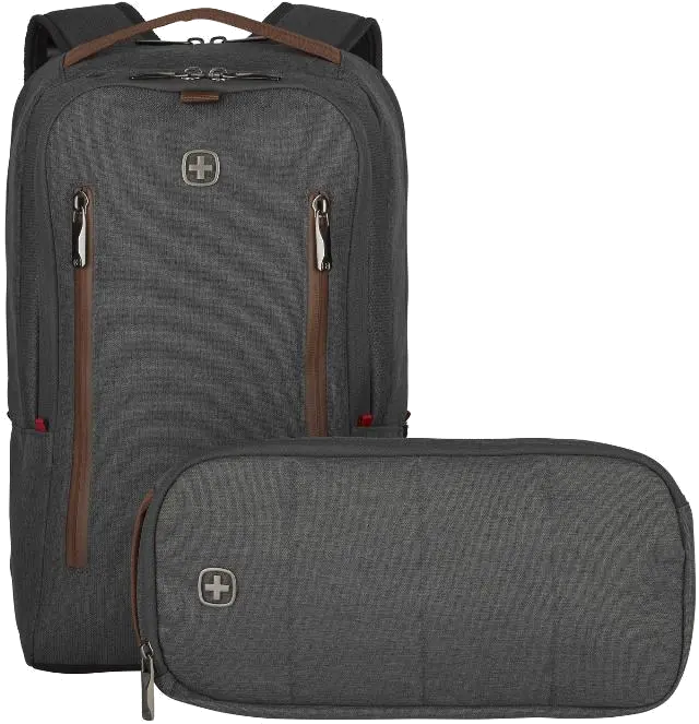 Wenger CityUpgrade, 2in1 Rucsac laptop 16" cu borseta, 15 l, Gri Alloy 