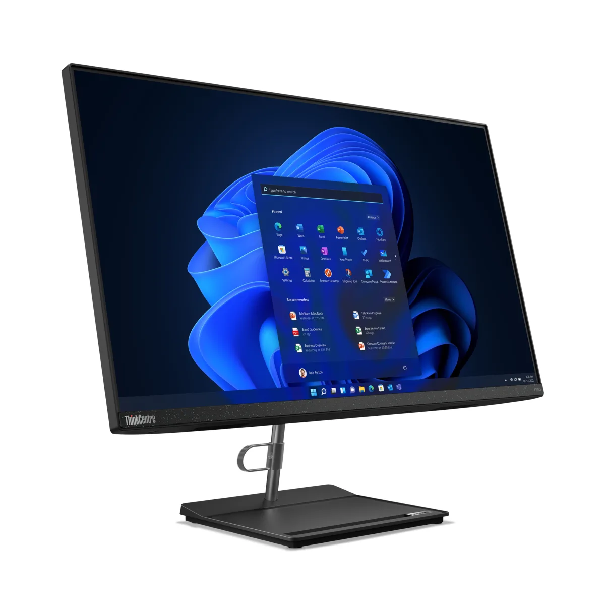Lenovo ThinkCentre neo 30a 27 AiO i7-13620H 16GB 1TB No OS angle