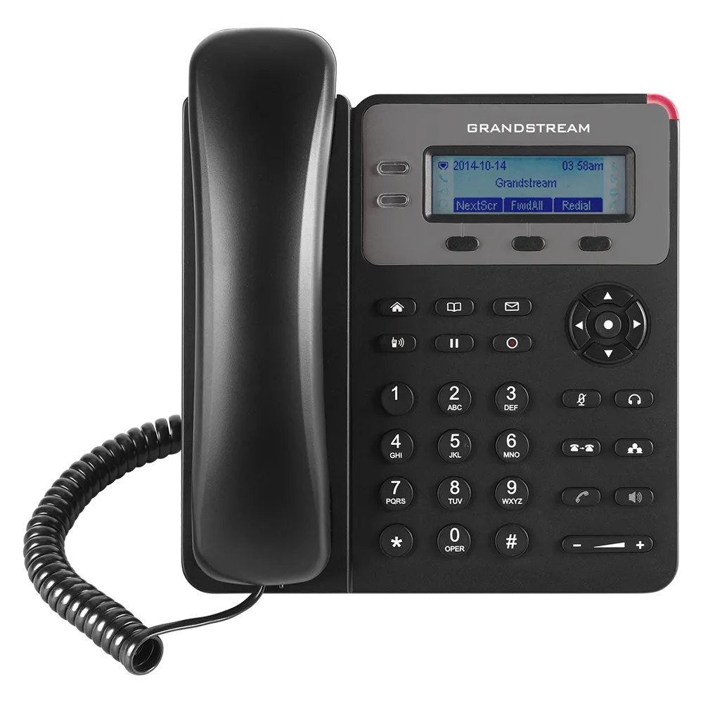Grandstream Networks GXP1615 basic IP phone, 1x SIP account, 2x lines, PoE 