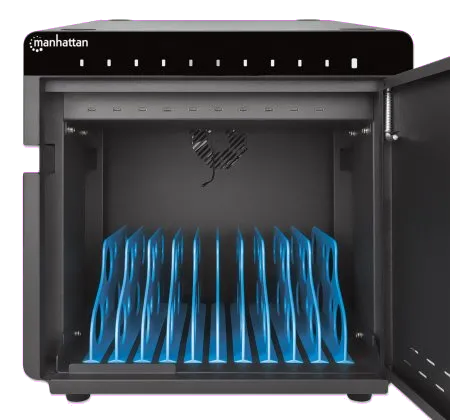 Manhattan Cabinet de incarcare pentru 10 dispozitive USB-C 180W (18W 3A) 