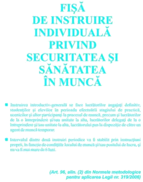 Office Max Fisa individuala instructaj SSM cu declaratie traseu 