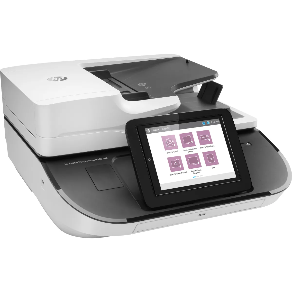 HP Digital Sender Flow 8500 fn2 statie scanare OCR angle