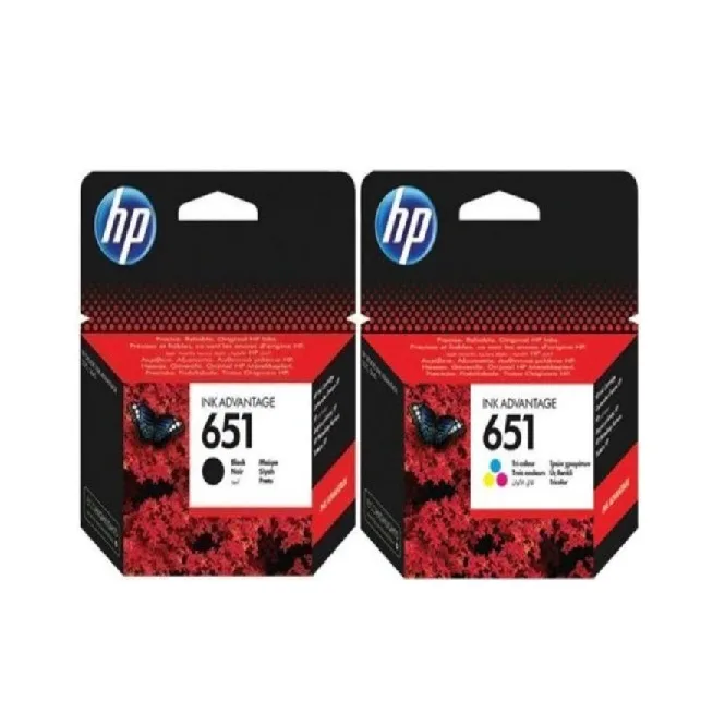 HP Bundle 2 cartuse negru si color no. 651 originale
