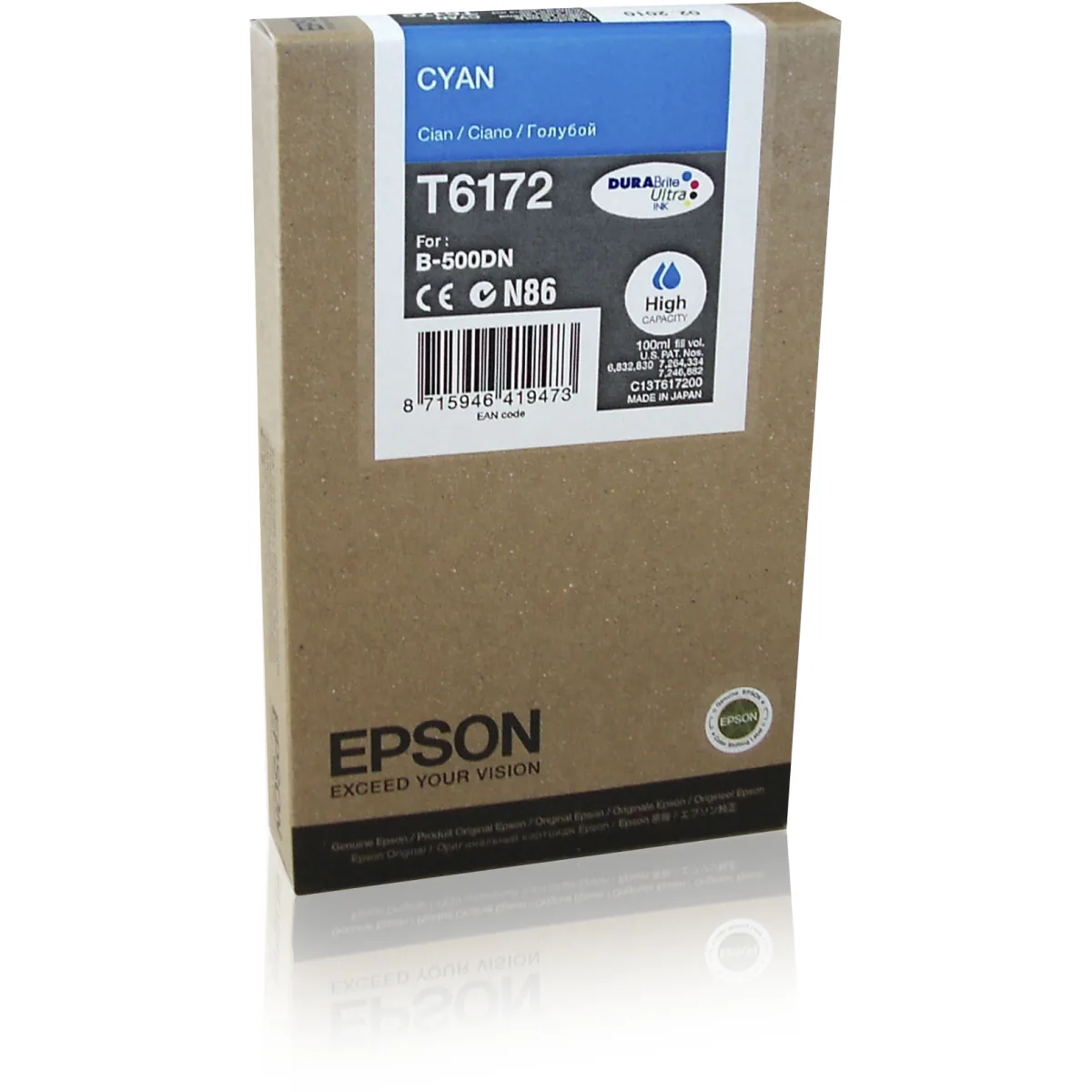 Epson C13T617200 - Cartus cerneala cyan High Capacity 7K