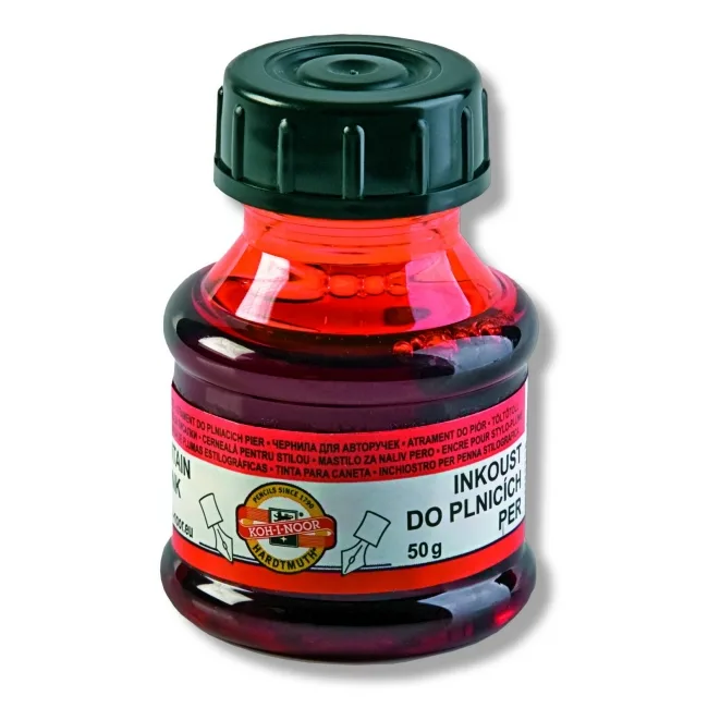 Koh-I-Noor Cerneala rosie calimara 50ml