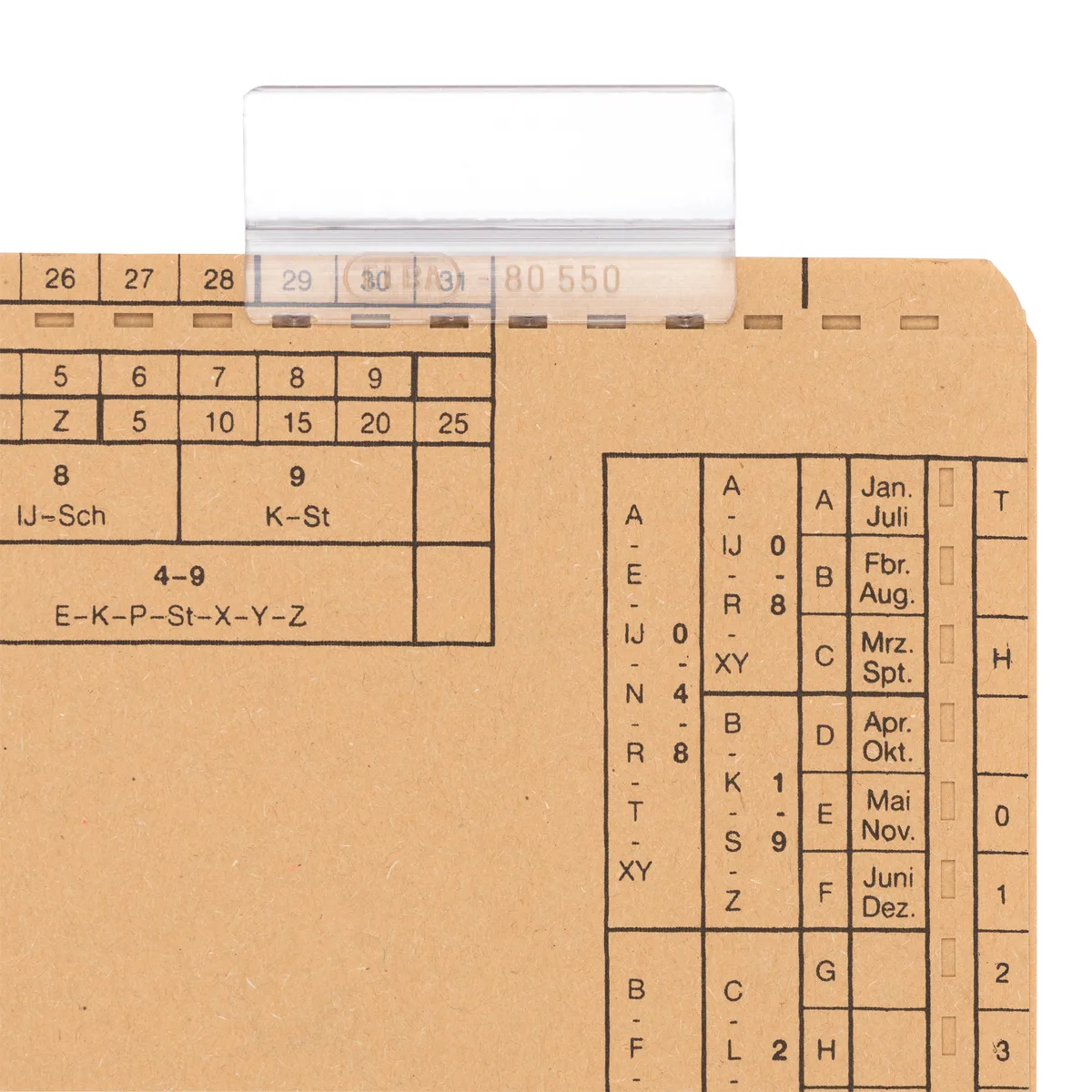 Elba Portetichete dosar suspendat 13x50 mm, set 50 bucati