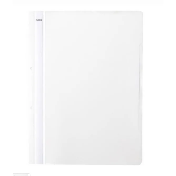 Noki Set 50 dosare plastic A4 cu sina, coperta alba, 170 coli