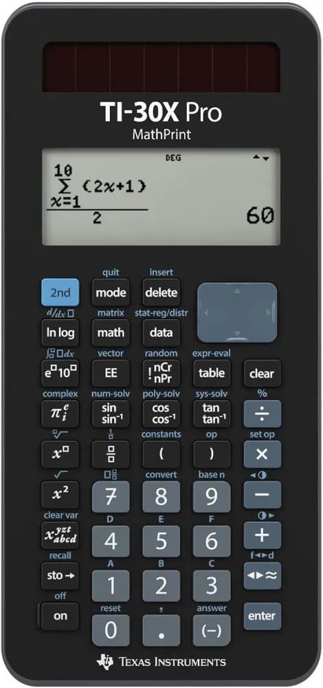 Texas Instruments Calculator Stiintific TI-30X PRO MathPrint, certificat 