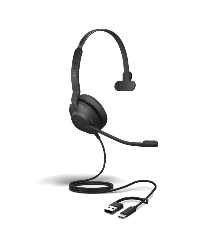 Jabra Casca EVOLVE2 30 SE UC cu fir, Monoaural, On-Ear, conectare USB-C/USB-A