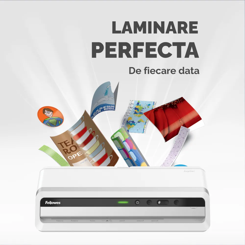 Fellowes Laminator A3 JupiterLX 250mic 320mm 1400mm/min 6role lifestyle