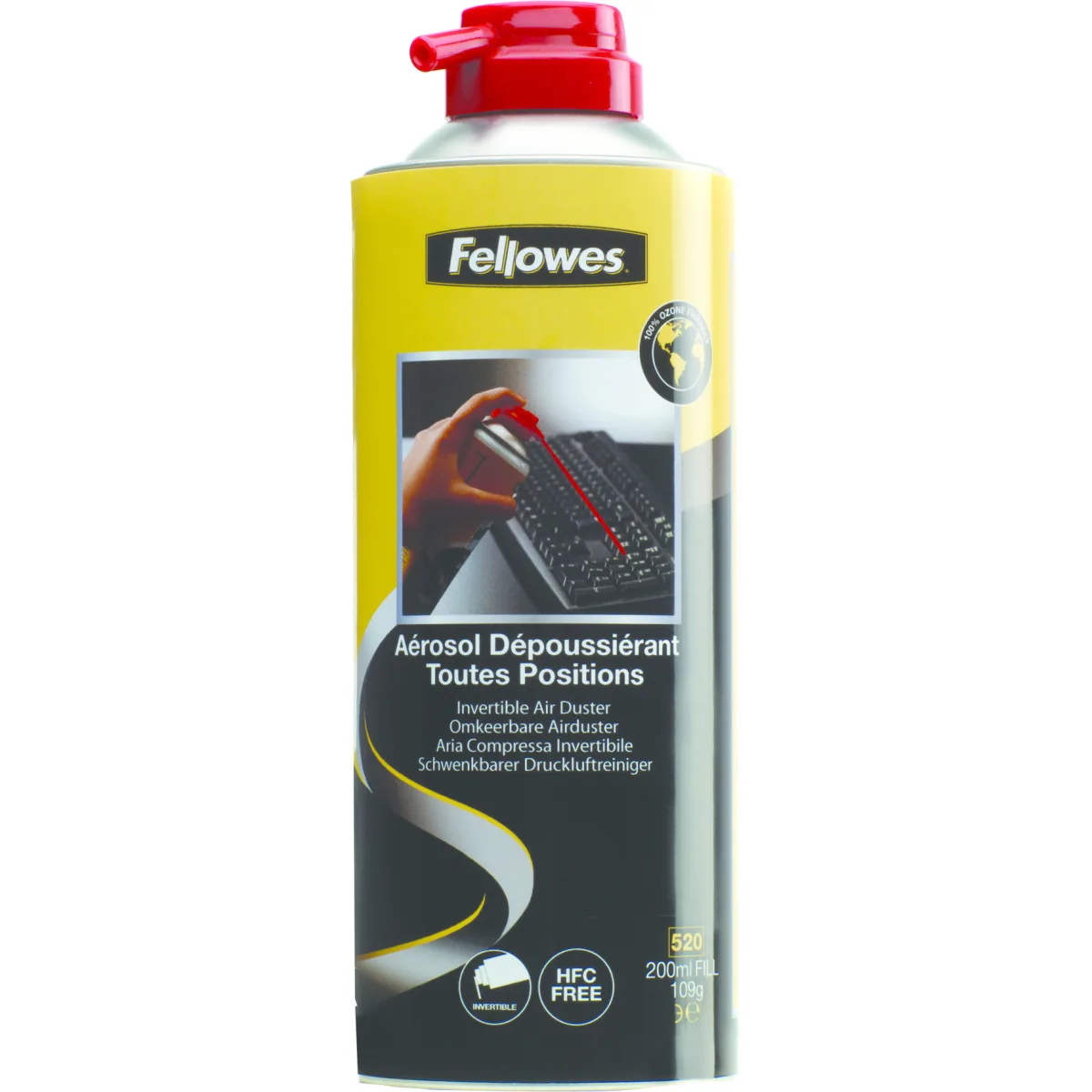 Fellowes Spray cu aer comprimat 200 ml inversabil HFC free