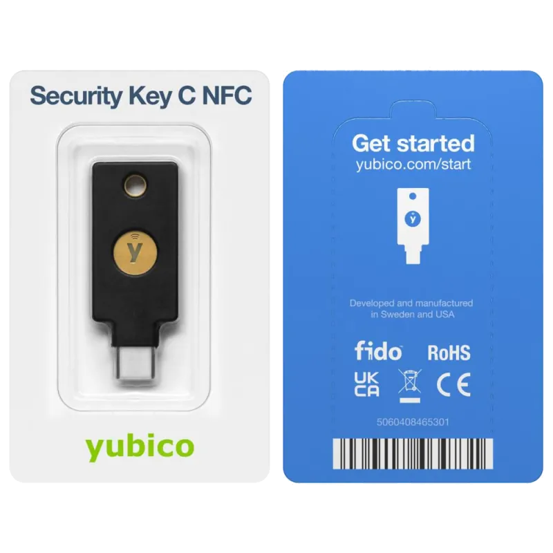 Yubico Security Key C NFC, cheie FIDO2 USB-C cu NFC 
