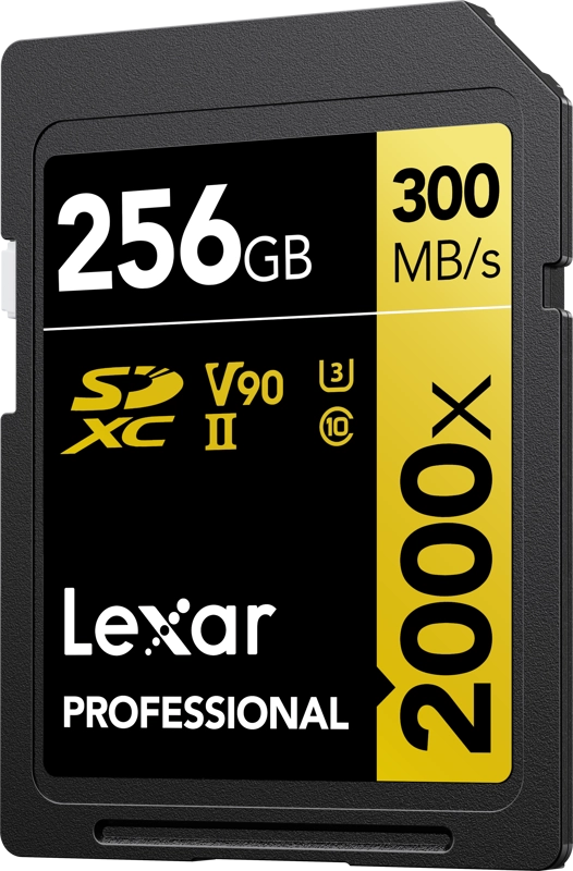 Lexar SDXC Pro 2000X UHS-II U3 R300/W260 (V90) 256GB 