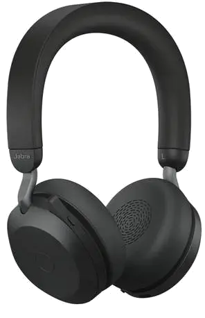 Jabra Casca EVOLVE2 75 MS fara fir, Binaural, On-Ear, USB-A via Link 380a, Black 