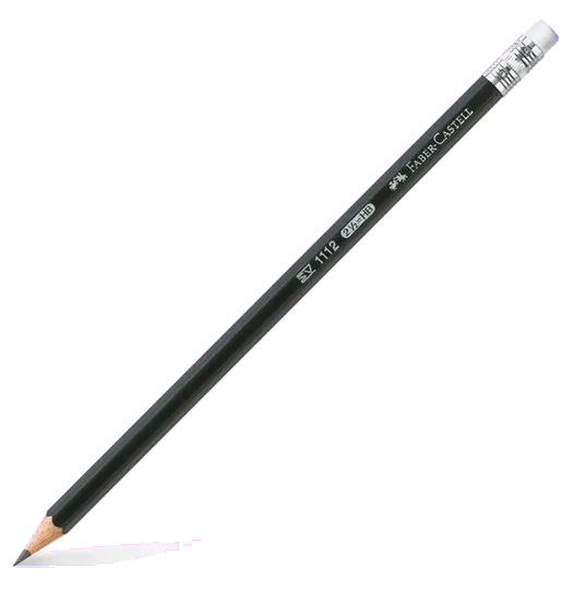Faber-Castell Creion grafit HB cu guma forma hexagonala