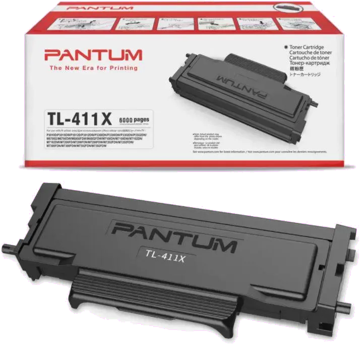 TL-411X Toner negru original pentru Pantum M7100DW, 6000 pagini