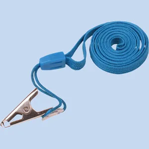 Office Snur ecuson textil albastru 2cmx45cm clips metalic