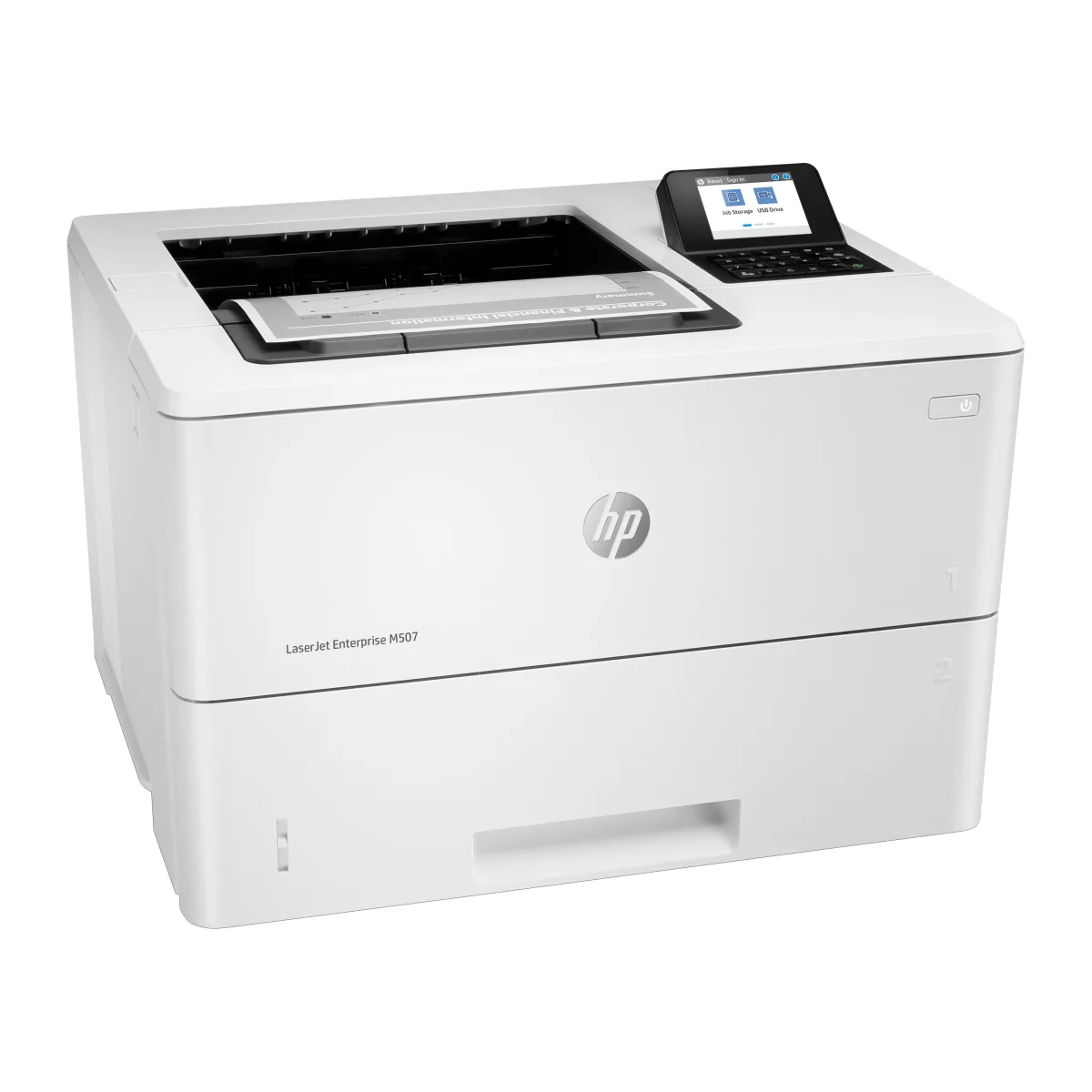 HP LaserJet Enterprise M507x imprimanta laser mono A4 Wi-Fi (1PV88A) angle