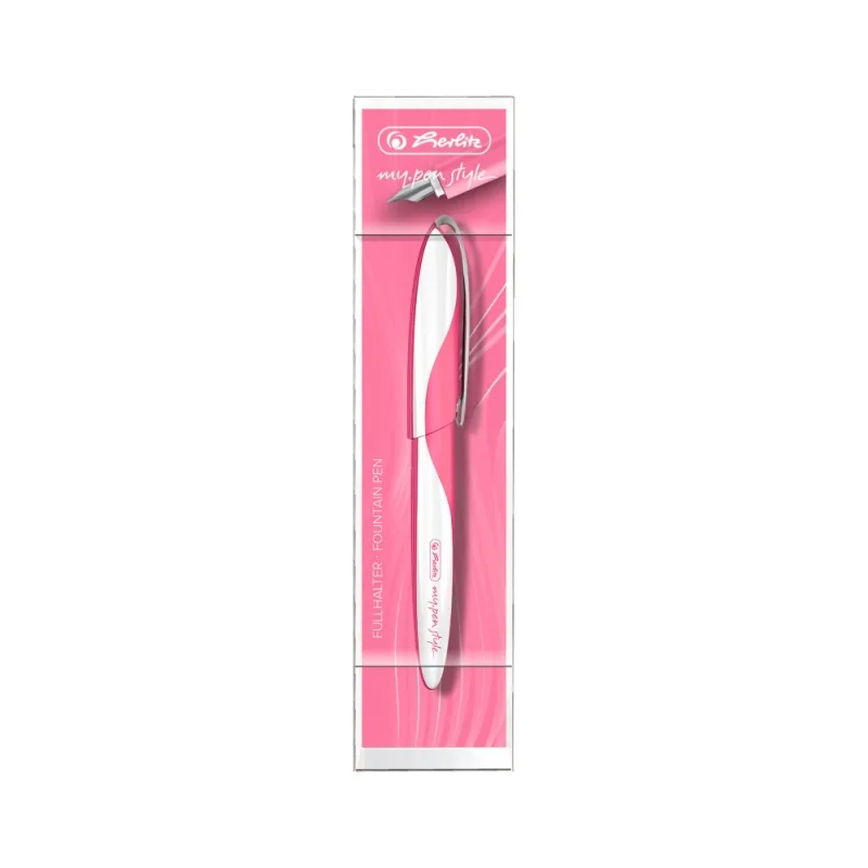 Herlitz Stilou MyPen Style penita M grip ergonomic alb/roz