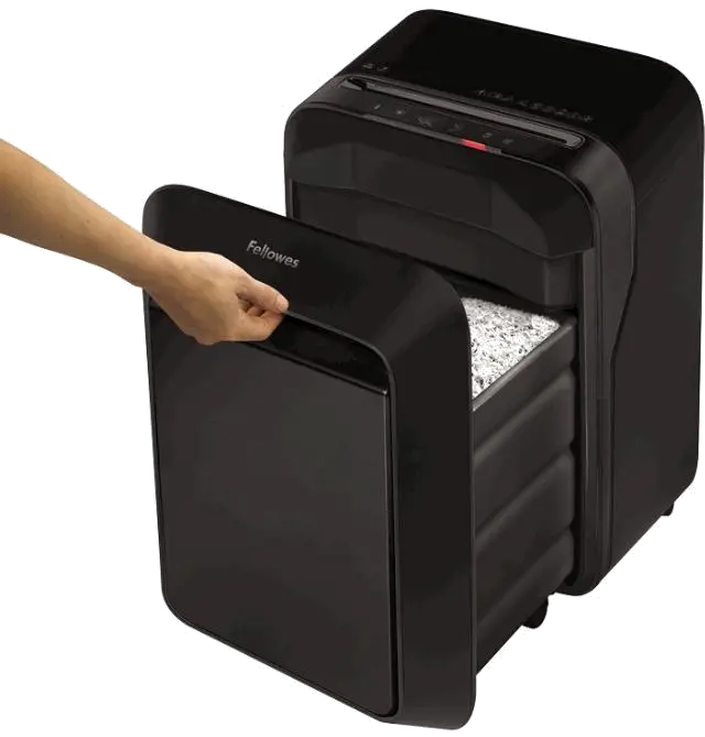 Fellowes Distrugator documente LX210, 16 coli, mini-cut 4x12 mm, P-4, cos 23L 
