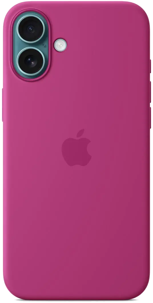 Apple iPhone 16 Plus Silicone Case with MagSafe - Fuchsia (Seasonal) 