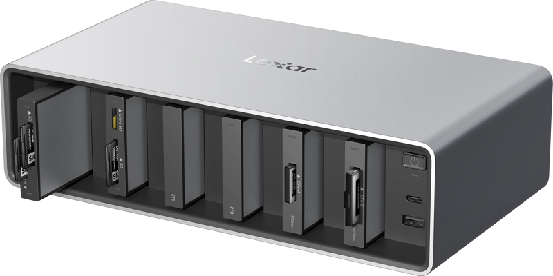 Lexar Professional Workflow with Thunderbolt 4 uplink, 6 Module bay