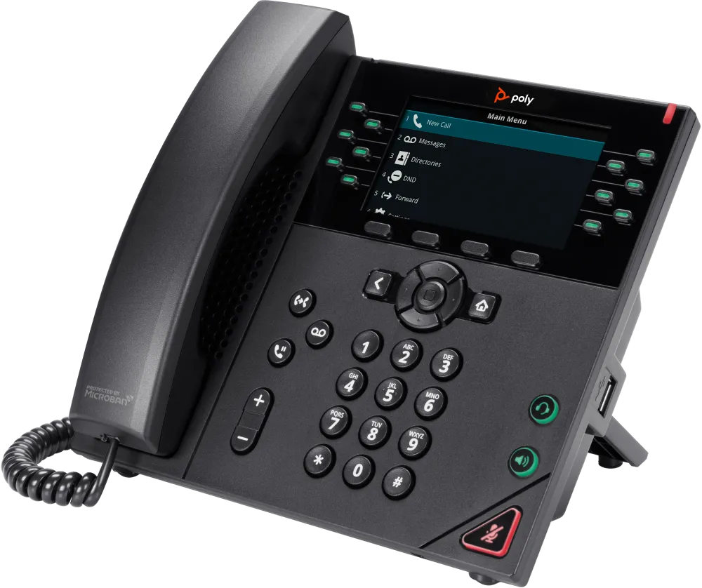 HP Poly VVX 450 12-Line IP Phone and PoE-enabled No localization 
