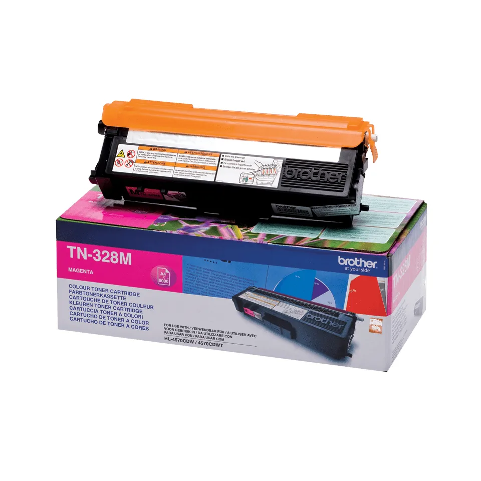 Brother Toner magenta TN-328M, 6000 pagini, pentru HL-4570CDW/MFC-9970CDW