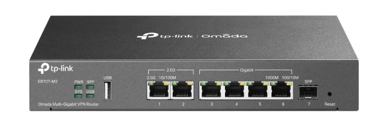 TP-Link ER707-M2 router VPN Multi-Gigabit, 2x2.5G, Omada