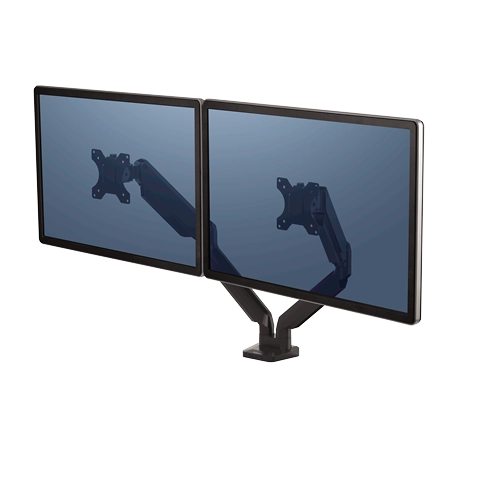 Fellowes Platinum Series Dual Monitor Arm Black brat dublu pentru monitor 