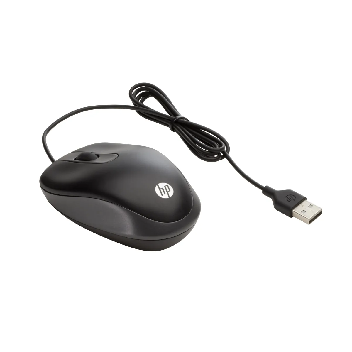 HP Travel mouse cu fir 3 butoane 1000dpi design ambidextru