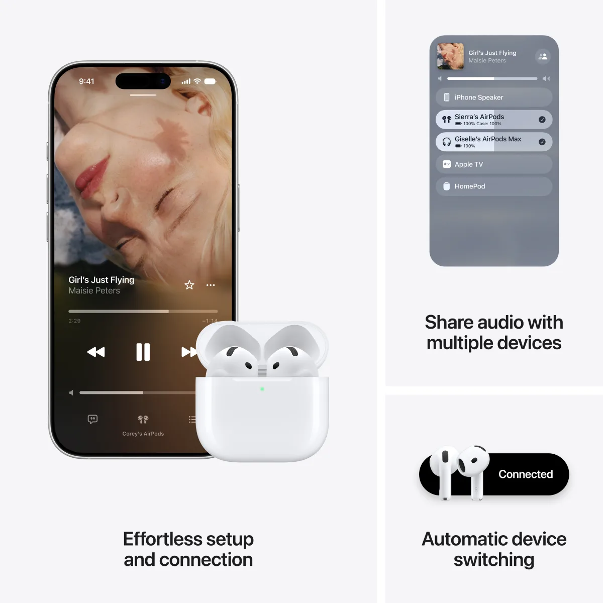 Apple Casti AirPods 5 ANC H2 Bluetooth 5.3 carcasa USB-C 