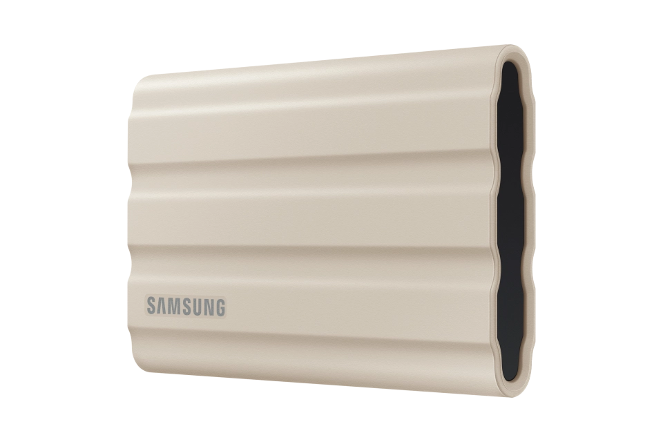 SSD Samsung MU-PE1T0K/EU, Portabil T7 Shield 1Tb, USB 3.2, Beige 