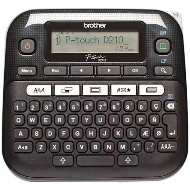 Brother Aparat etichetat handheld PT-D210 LCD 1 linie 20 mm/s benzi TZ 3.5-12mm