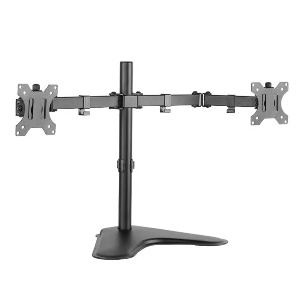 LogiLink SUPORT de birou pt 2 monitoare, diagonale 10-34 inch, rotatie 360gr in plan vert