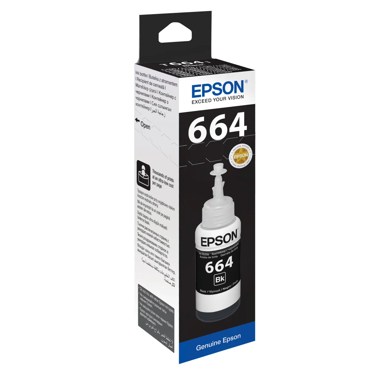 Epson C13T66414A Rezerva cerneala negru original 70 ml angle