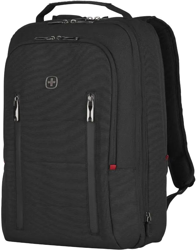 Wenger City Traveler Carry-On Rucsac 16'' cu buzunar de tableta, expandabil negru 