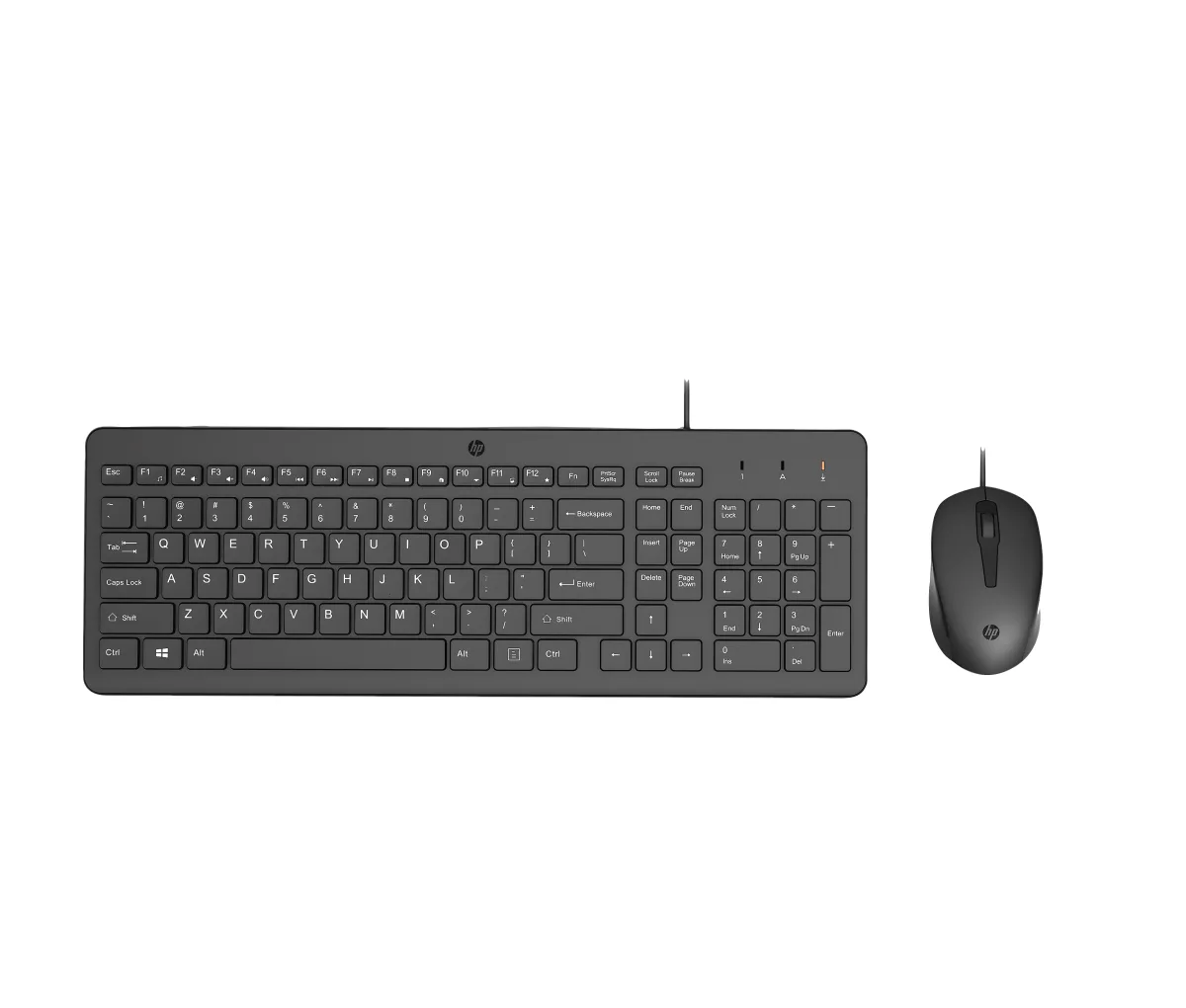 HP Kit tastatura si mouse 150 USB-A cu fir 240J7AA negru