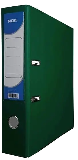 Noki Biblioraft plastifiat 7.5cm verde, margini metalice