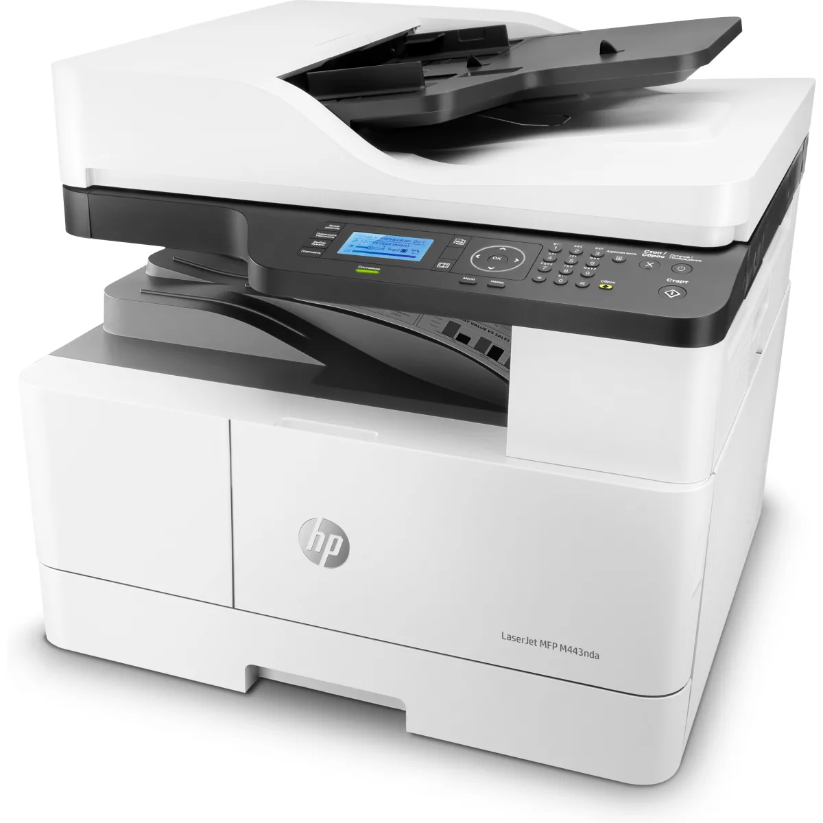 HP LaserJet MFP M443nda multifunctional mono A3 DADF (8AF72A) angle