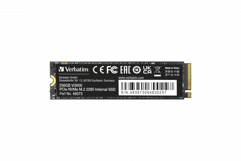 Verbatim VI3000 SSD intern 256GB PCIE NVME M.2 SSD 3000 MB/s citire si 2900 MB/s scriere 