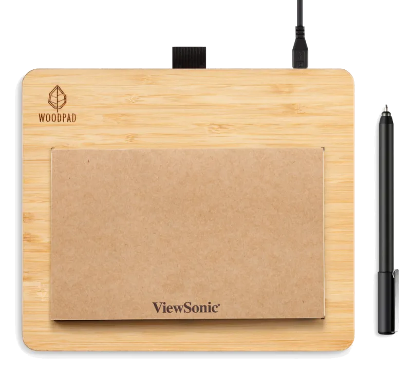 ViewSonic PF0730-I0 Tableta grafica 7.5inch Wood 5080 lpi precizie 0.25mm cu fir USB 