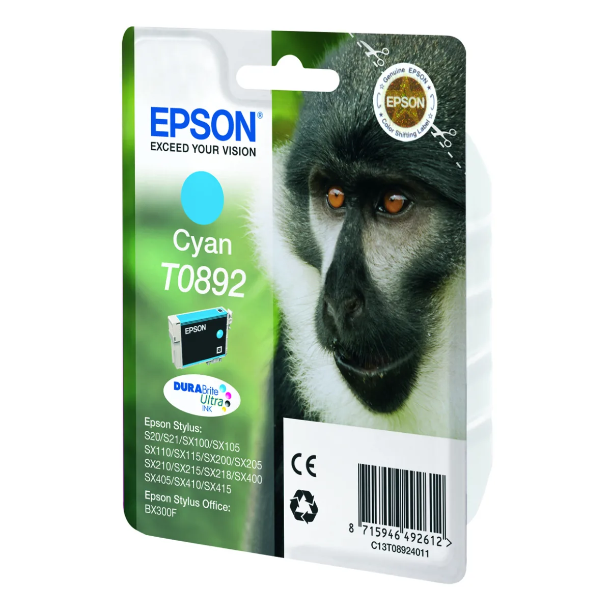 T08924011 Cartus cyan original pentru Epson Stylus S20/S21