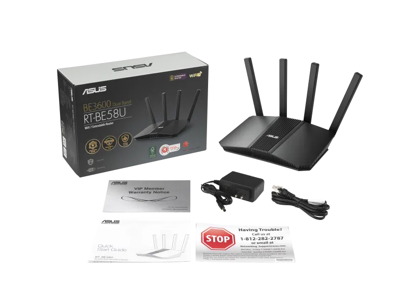 Asus Router wireless BE6800 Wi-Fi 7 dual band 
