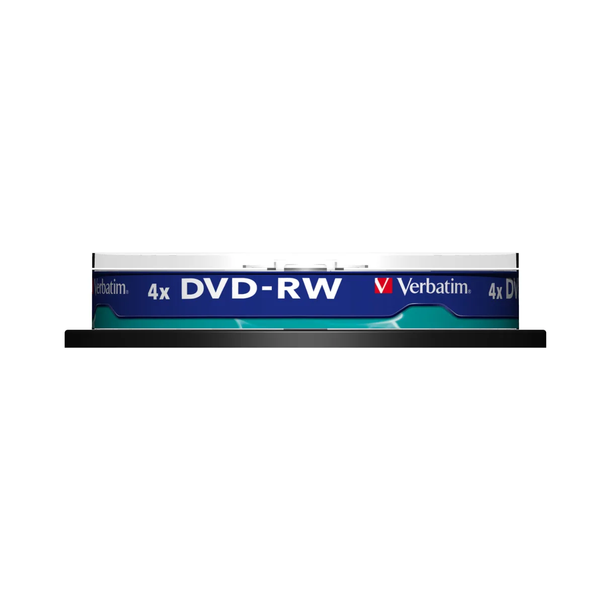 Verbatim Set 10 buc, DVD-RW 4x, 4.7GB, 120min, Matt Silver angle